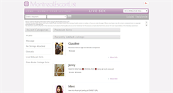 Desktop Screenshot of montrealescortlist.com